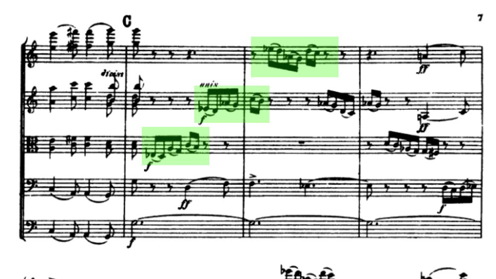 Tchaikovsky Serenade for strings analysis mov1 ex7 Tchaikovsky Serenade for strings analysis mov1 ex7